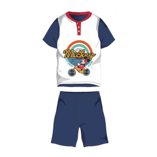 Letné detské bavlnené pyžamo s krátkym rukávom - Disney Mickey mouse