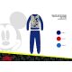 Winter cotton interlock children's pajamas - Disney Mickey mouse - dark blue - 104