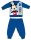 Disney Mickey Mouse Winter-Baby-Pyjama, dick, Baumwollflannell-Pyjama, mittelblau, Größe 98
