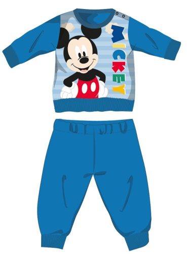 Zimné hrubé detské pyžamo Disney Mickey Mouse - bavlnené flanelové pyžamo