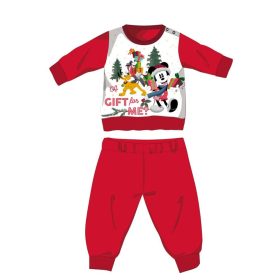   Disney Mickey Mouse Winter Thick Christmas Baby Pajamas - Cotton Flannel Pajamas