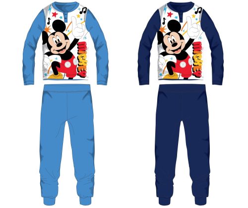 Disney Mickey egér pamut jersey gyerek pizsama - sötétkék - 110