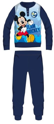 Disney Mickey egér polár pizsama - téli vastag gyerek pizsama - sötétkék - 110