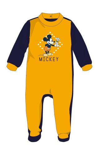 Disney Mickey egér baba velúr rugdalózó - sárga - 0-1 hónapos babának