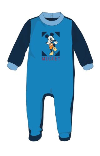 Detské semišové kopačky Disney Mickey Mouse - tmavo modré - pre deti od 0 do 1 mesiaca