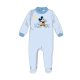 Dětské semišové kopačky Disney Mickey Mouse - světle modré - pro miminka 1-3 měsíce
