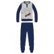 Pigiama da uomo in cotone sottile Disney Topolino - pigiama jersey - grigio chiaro-blu scuro