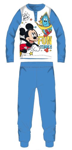 Disney Mickey egér hosszú vékony gyerek pizsama - pamut jersey pizsama - világoskék - 98