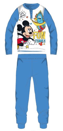 Disney Mickey mouse dlouhé tenké dětské pyžamo - bavlněné žerzejové pyžamo - světle modré - 98
