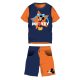 Completo estivo in cotone Disney Topolino - set maglietta-pantaloncini - arancione-blu scuro - 110