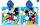 Disney Mickey egér gyorsan száradó poncsó - 55x110 cm