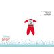 Disney Mickey Mouse Baby-Pyjama – Jersey-Baumwoll-Pyjama – Rot – 86