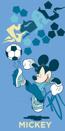 Disney Mickey egér gyerek strandtörölköző - 70x140 - világoskék