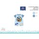 Disney Mickey mouse letní dětský overal s krátkým rukávem - se vzorem Mickey a Pluto - světle modro-modrý - pro miminka 0-1 měsíce