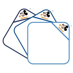   Asciugamano con cappuccio per neonati Disney Topolino con motivo ricamato - 70 x 70 cm