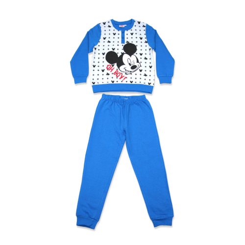 Téli flanel gyerek pizsama - Mickey egér - középkék - 104
