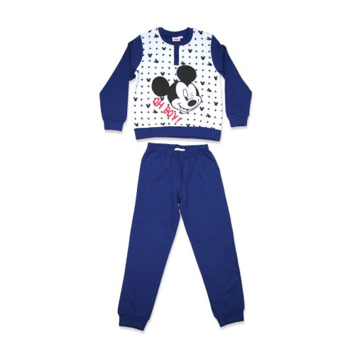 Téli flanel gyerek pizsama - Mickey egér - sötétkék - 104