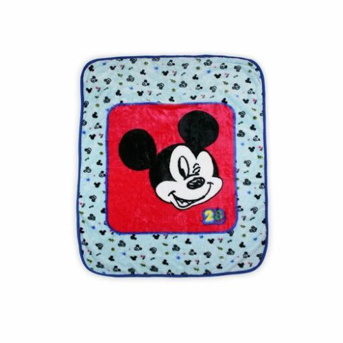 Detská deka Mickey Mouse pre chlapcov - 110 x 140 cm - svetlo modrá