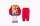 Flanel gyerek pizsama - Mickey egér - piros - 104