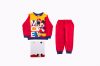 Mickey egér gyerek pamut pizsama - flanel pizsama - piros - 122