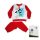 Téli pamut gyerek pizsama - Mickey egér - piros - 116
