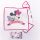 Minnie egér baba kapucnis törölköző - pamut babatörölköző – fehér-pink