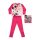 Hosszú vékony pamut gyerek pizsama - Minnie egér - pillangókkal - Jersey - pink - 122