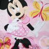 Hosszú vékony pamut gyerek pizsama - Minnie egér - pillangókkal - Jersey - pink - 122