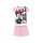 Letné detské bavlnené pyžamom s kártm mänkam - Disney Minnie mouse - svetloružová - 122