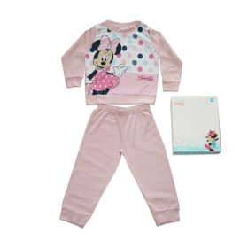   Pigiama lungo per bebè in cotone sottile - Minnie Mouse a pois - Jersey