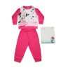 Hosszú vékony pamut baba pizsama - pöttyös Minnie egér - Jersey - pink - 80