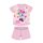 Nyári rövid ujjú pamut baba pizsama - Disney Minnie egér - csillagos - világosrózsaszín - 80