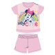 Summer short-sleeved cotton baby pajamas - Disney Minnie Mouse - light pink - 80s