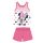 Nyári ujjatlan pamut baba pizsama - Disney Minnie egér - rózsaszín - 80