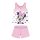 Nyári ujjatlan pamut baba pizsama - Disney Minnie egér - világosrózsaszín - 80