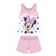 Letné bavlnené detské pyžamo bez rukávov - Disney Minnie Mouse - svetloružové - 86