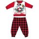 Disney Minnie mouse winter thick Christmas baby pajamas - cotton flannel pajamas - red-black - 98