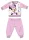 Disney Minnie egér baba polár pizsama - téli vastag pizsama - világosrózsaszín - 80