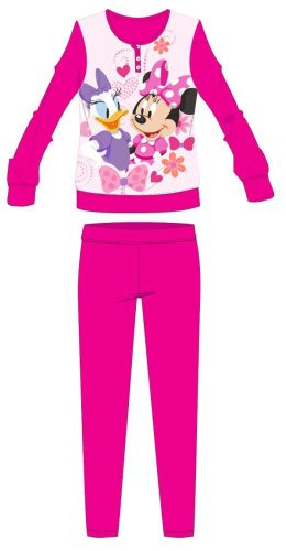 Disney Minnie egér téli vastag gyerek pizsama - pamut flanel pizsama - pink - 104