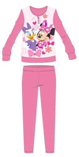 Disney Minnie egér téli vastag gyerek pizsama - pamut flanel pizsama - rózsaszín - 110