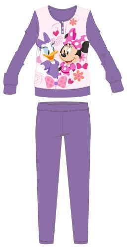 Disney Minnie egér téli vastag gyerek pizsama - pamut flanel pizsama - sötétlila - 110