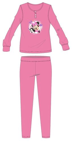 Disney Minnie egér pamut flanel pizsama - téli vastag gyerek pizsama - rózsaszín - 104