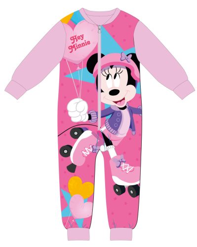 Disney Minnie egér egyberészes kezeslábas gyerek pizsama - interlock pamut pizsama - világosrózsaszín - 116