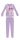 Disney Minnie egér téli pamut gyerek pizsama - interlock pizsama - pillangó mintával - világoslila - 116