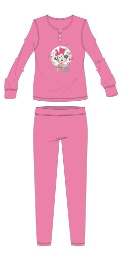 Disney Minnie mouse winter cotton children's pajamas - interlock pajamas - pink - 104
