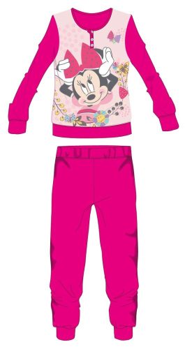 Disney Minnie egér polár pizsama - téli vastag gyerek pizsama - pink - 122