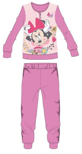 Disney Minnie egér polár pizsama - téli vastag gyerek pizsama - rózsaszín - 104