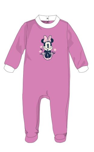 Disney Minnie egér baba velúr rugdalózó - lila - 0-1 hónapos babának