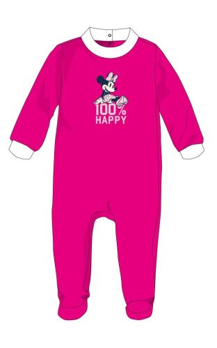 Disney Minnie egér baba velúr rugdalózó - pink - 0-1 hónapos babának
