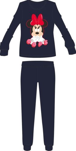 Disney Minnie egér női vékony pamut pizsama - jersey pizsama - sötétkék - L